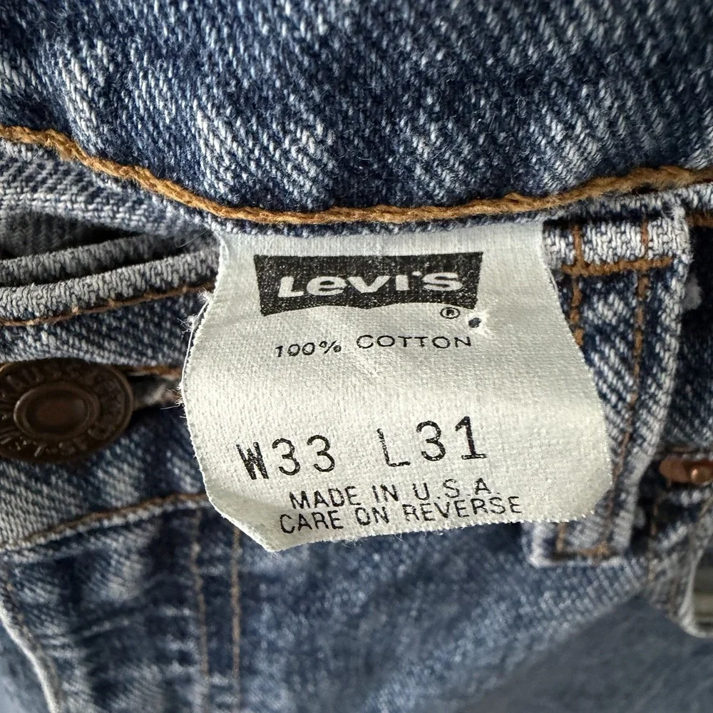Vintage 90s Levis 560 Jeans Mens 33x31 (36x30) Loose Fit Tapered Made in USA